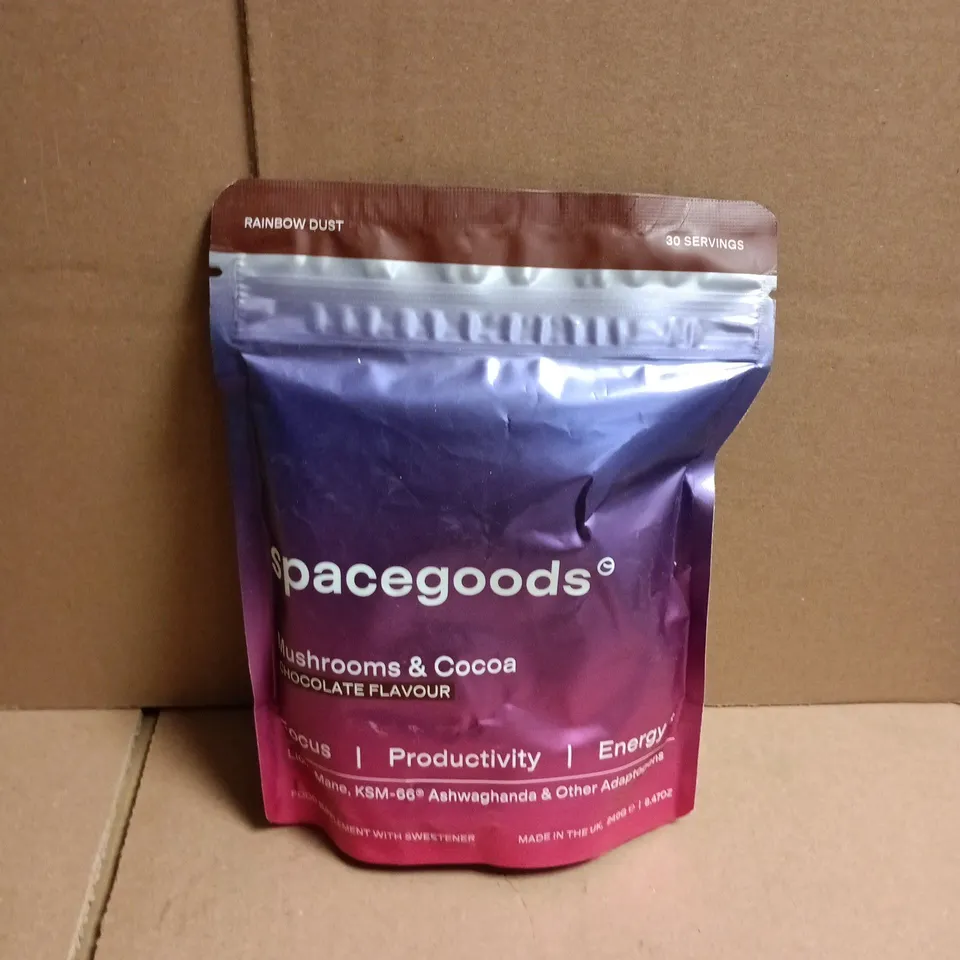 SPACEGOODS MUSHROOMS & COCOA DIETARY SUPPLEMENT – CHOCOLATE FLAVOUR, 30 SERVINGS 