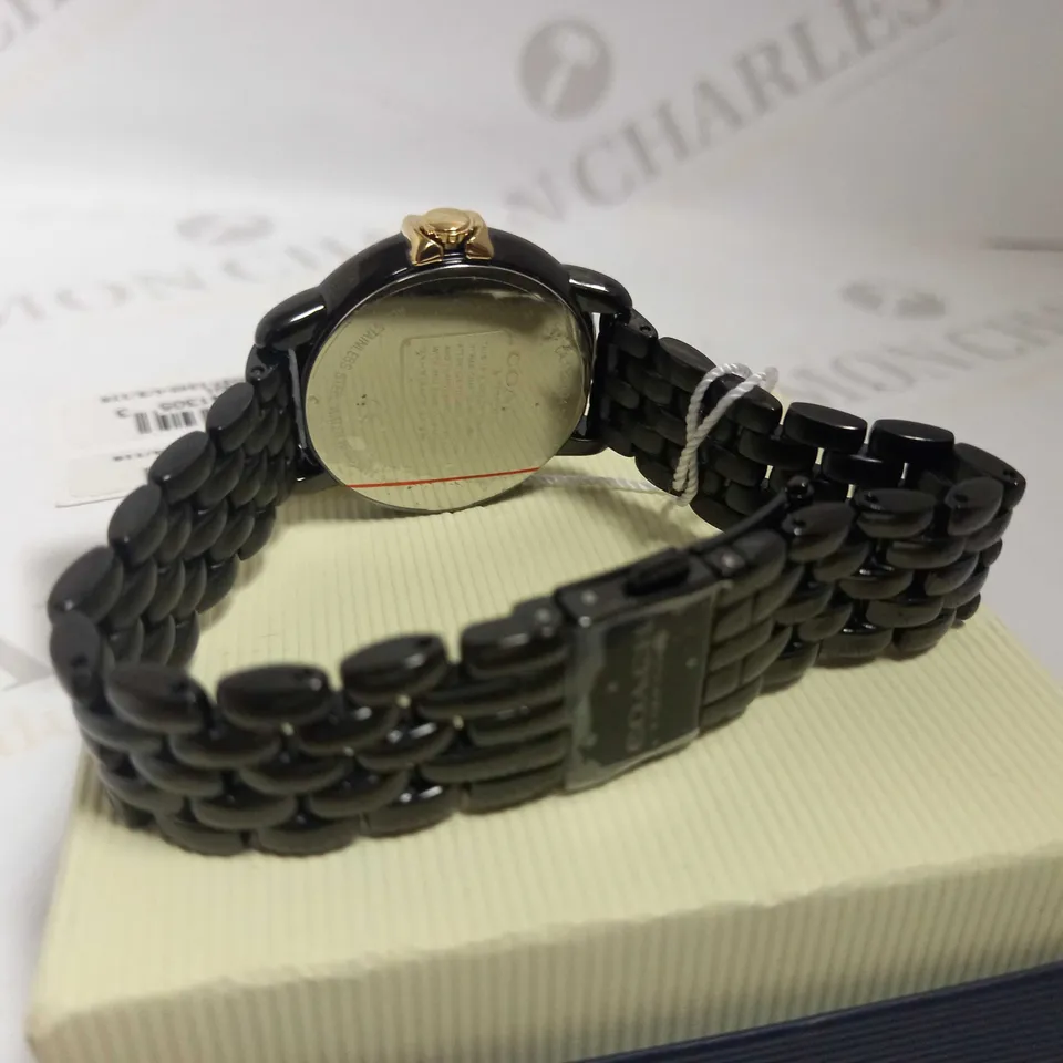 COACH BLACK DIAL BRACELET WATCH RRP £225