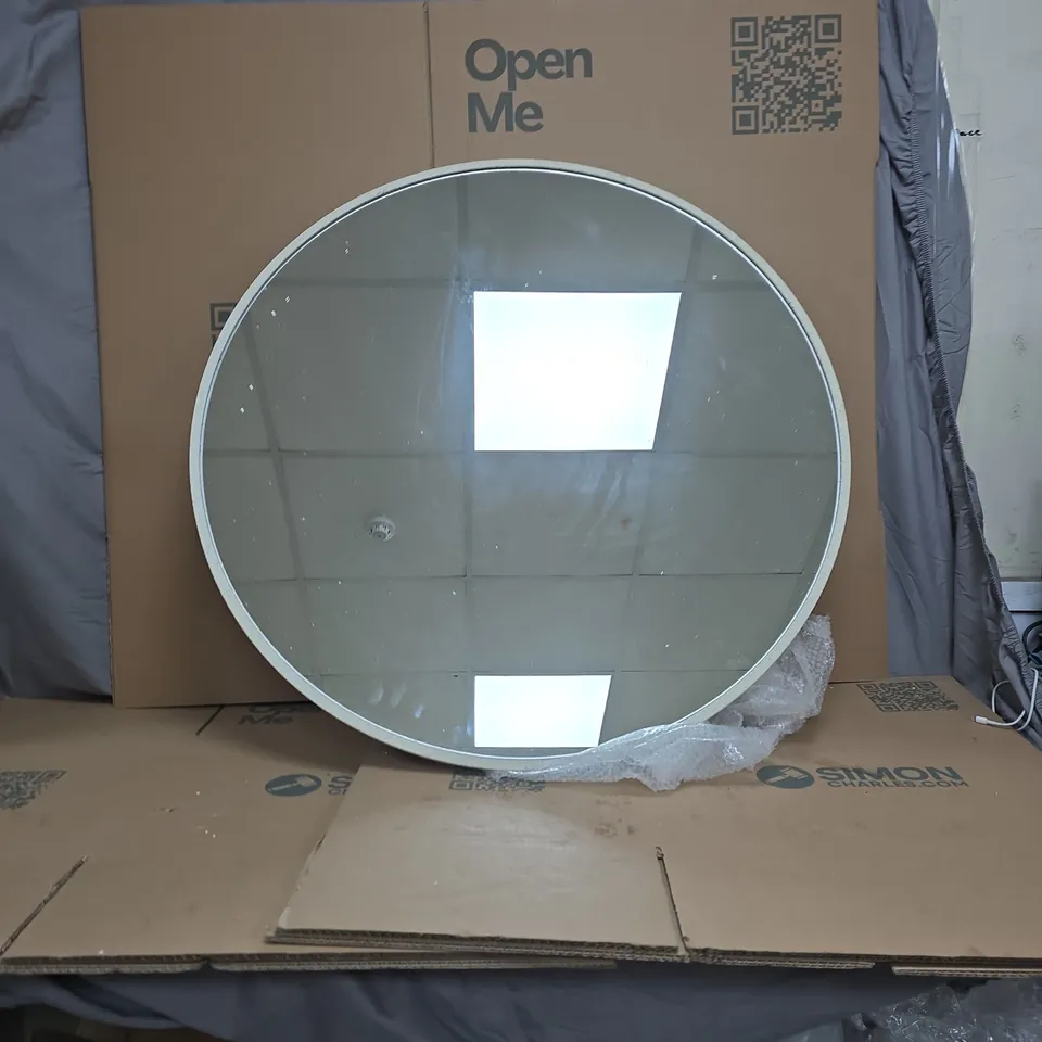 BOXED MICHELLE KEEGAN HOME CONCRETE MIRROR 80CM (1 BOX)
