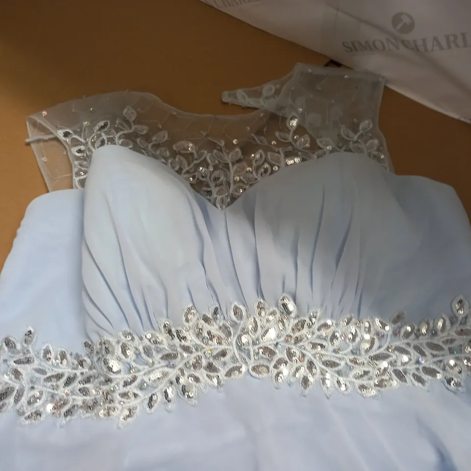 PROM FROCKS BABY BLUE EMBELLISHED DRESS - 16