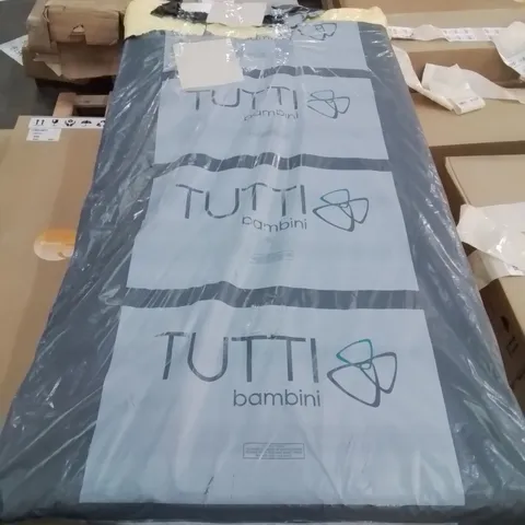 QUALITY BAGGED TUTTI BAMBINI QUILTED COT BED MATTRESS IN WHITE