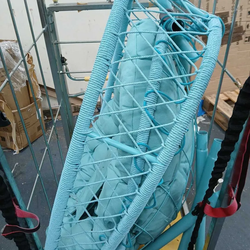 TURQUOISE GARDEN EGG CHAIR 