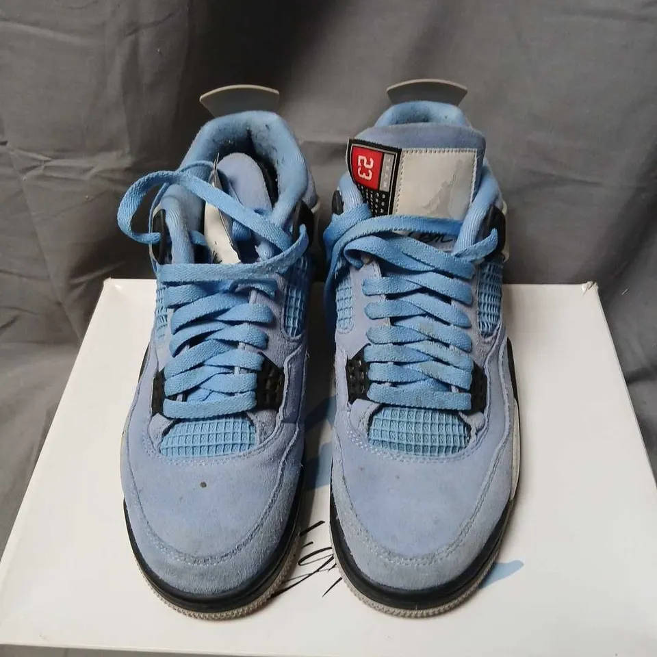 AIR JORDAN 4 RETRO UNIVERSITY BLUE/BLACK – UK 7 (US 8) MEN'S SNEAKERS