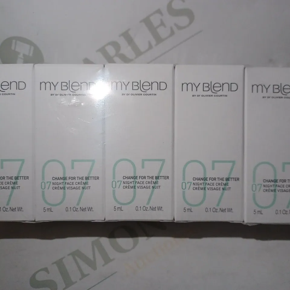 BOX OF APPROX 10 X (10 X 5ML) MY BLEND 07 CHANGE FOR THE BETTER NIGHT FACE CREME 