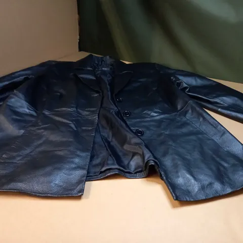 MILAN BLACK LEATHER JACKET - SIZE 18