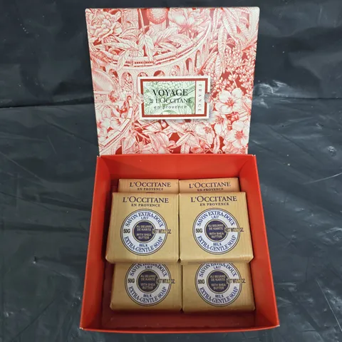 BOXED VOYAGE DE L'OCCITANE EXTRA GENTLE MILK SOAP SET
