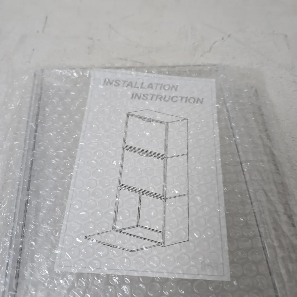 TRANSPARENT TALL STORAGE CABINET