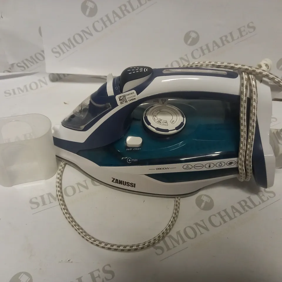 ZANUSSI 2800W STEAM IRON, BLUE