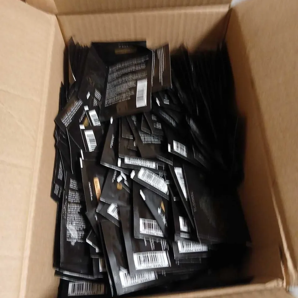 BOX OF APPROXIMATELY 250 OROFLUIDO BEAUTY ELIXIR HAIR OIL – SACHET PACK-NO EXPIRY DATE SHOWN 