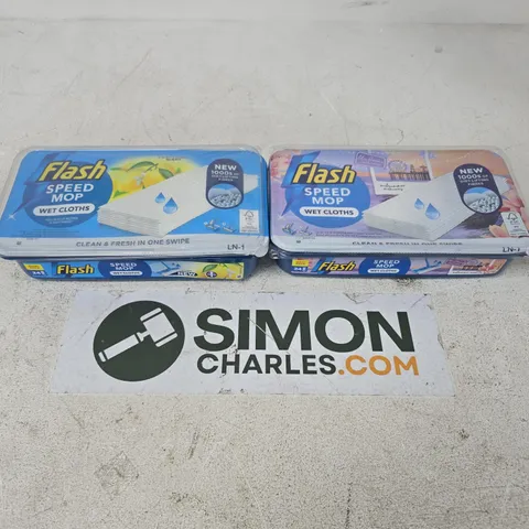 6 PACKS OF FLASH SPEED MOP WET CLOTHS