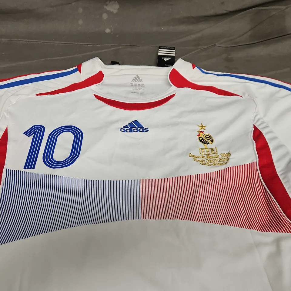 RETRO FRANCE FC WORLD CUP FINAL JERSEY - ZIDANE 10 - 2XL