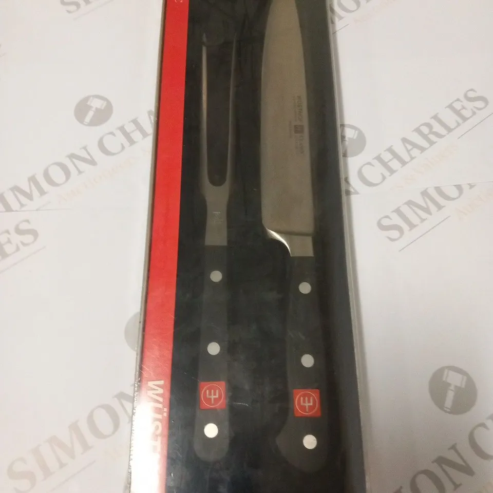 BRAND NEW BOXED WUSTHOF CLASSIC 2 PIECE CARVING SET