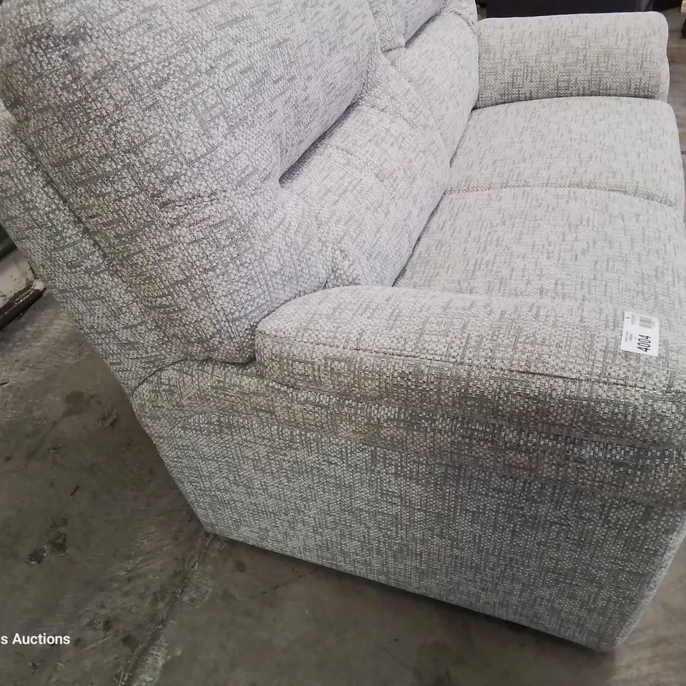 QUALITY BRITISH DESIGNER G PLAN KINGSBURY TWO SEATER SOFA GREY FABRIC