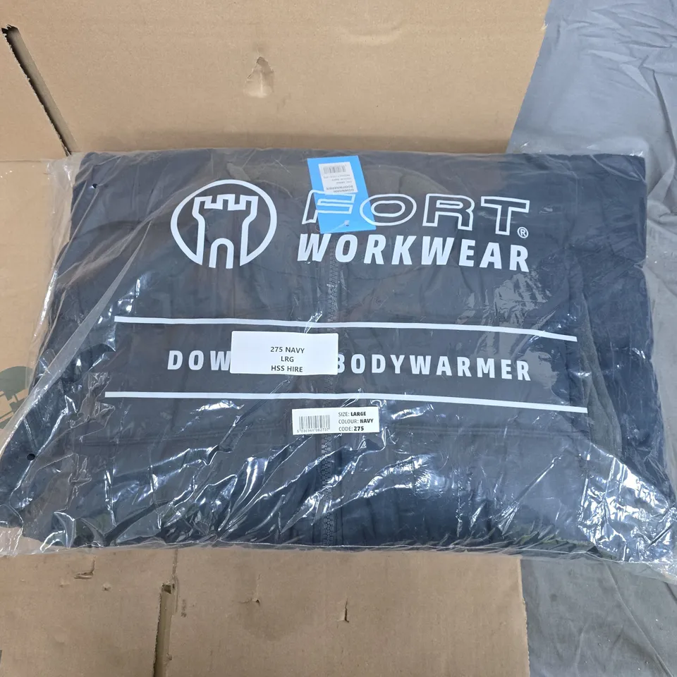 FORT WORKWEAR DOWNHAM  BODYWARMER – NAVY, LARGE