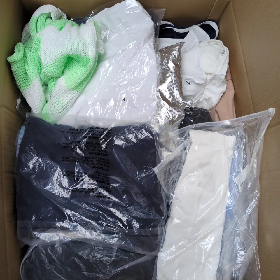 APPROXIMATELY 20 ASSORTED CLOTHING AND FASHION PRODUCTS IN VARIOUS STYLES AND SIZES - COLLECTION ONLY