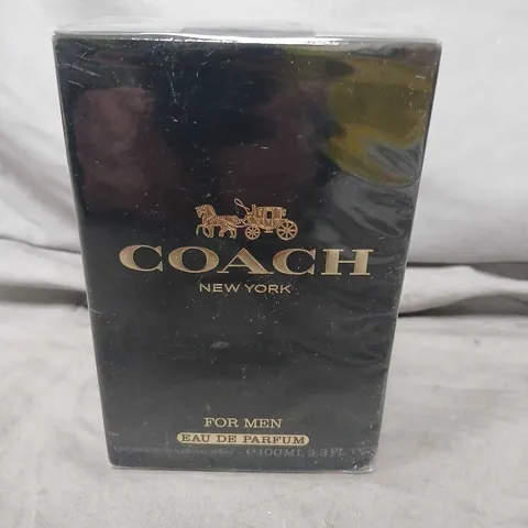 BOXED AND SEALED COACH NEW YORK FOR MEN EAU DE PARFUM 100ML