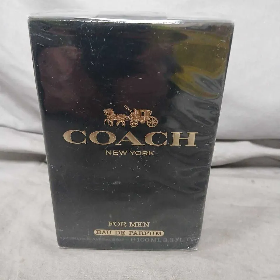 BOXED AND SEALED COACH NEW YORK FOR MEN EAU DE PARFUM 100ML
