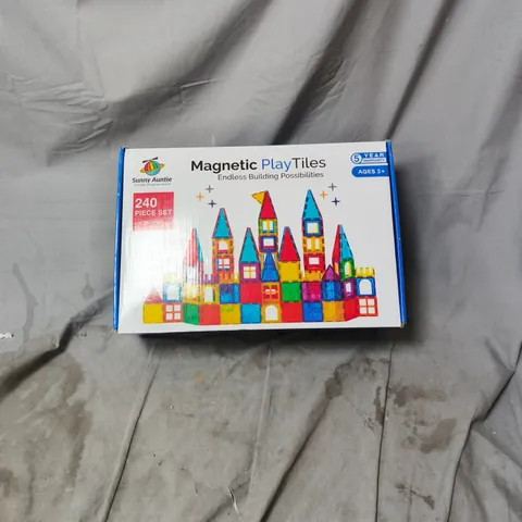 SUNNY AUNTIE MAGNETIC PLAYTILES 240-PIECE BUILDING SET