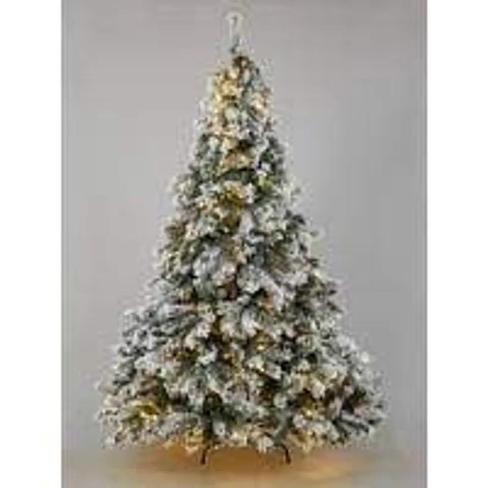 6FT FLOCKED PRELIT DOWNSWEPT PINE TREE RRP £219.99