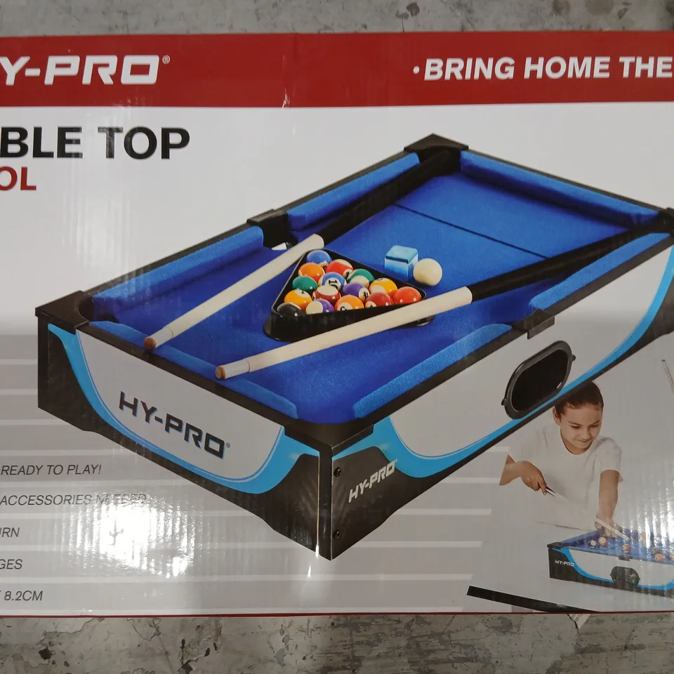 HY-PRO TABLE TOP POOL – BOXED