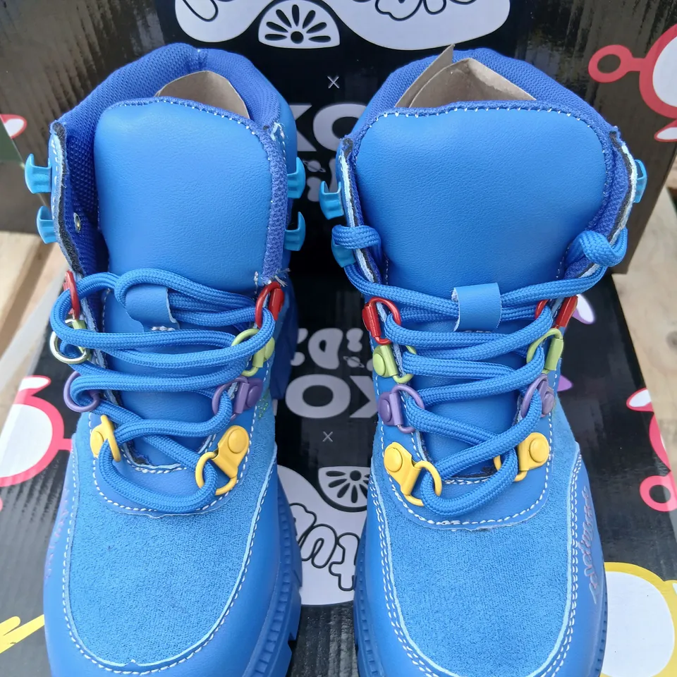 TELETUBBIES X KOI HOME HILL KIDS' BLUE BOOTS UK 3