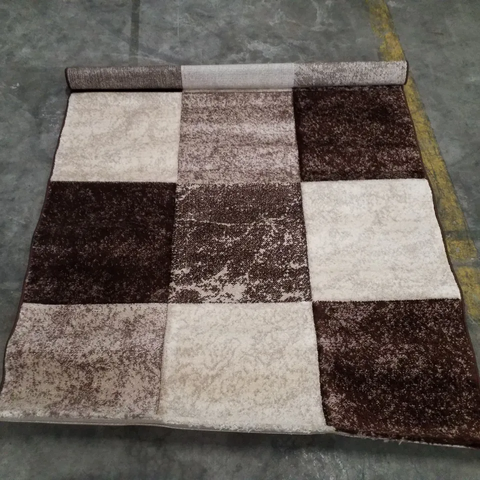 BRAND NEW PACO HOME INFERNO 7757 RUG IN BROWN - 120×170CM