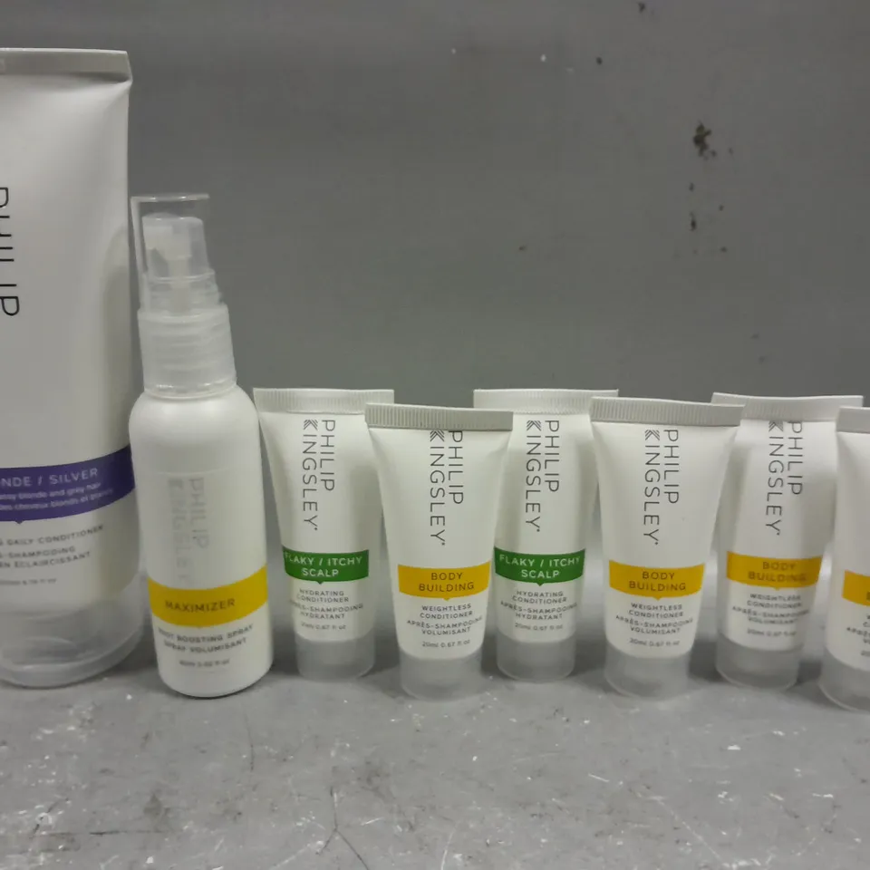 8 ASSORTED PHILIP KINGSLEY HAIRCARE PRODUCTS 