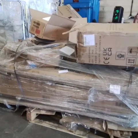PALLET OF ASSORTED HOUSEHOLD GOODS AND PRODUCTS TO INCLUDE;5 SEATER GARDEN FURNITURE,TOILET SEAT,SINK