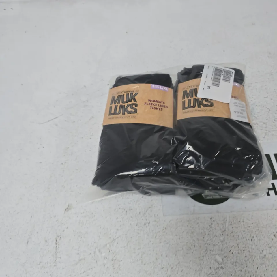 BOX OF APPROXIMATELY 15 ASSORTED CLOTHING ITEMS TO INCLUDE: MUK LUKS FLEECE LEGGINGS