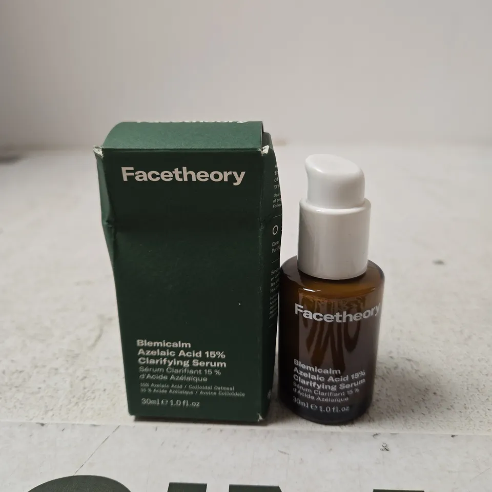 FACETHEORY BLEMICALM AZELAIC ACID 15% CLARIFYING SERUM – 30ML, BOXED