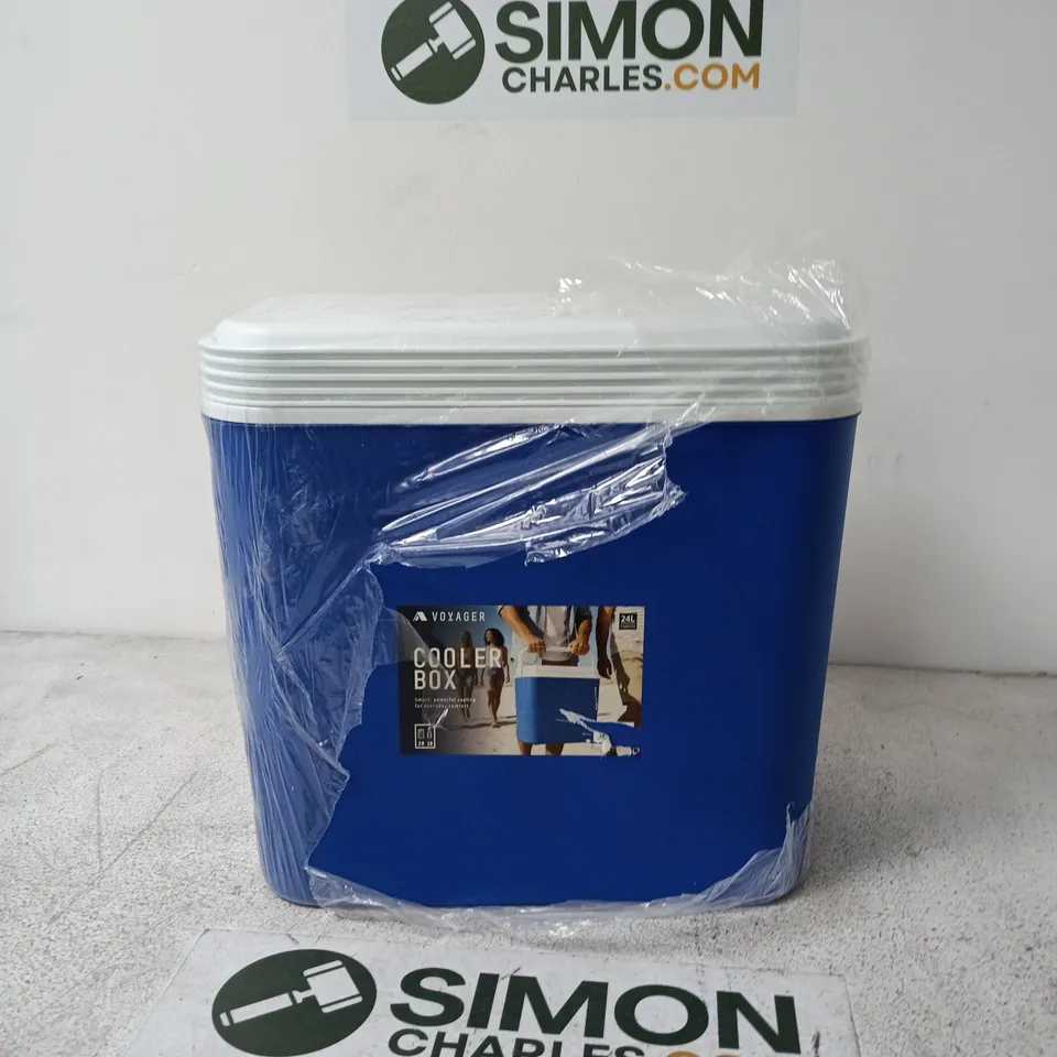 VOYAGER COOLER BOX 24L – BLUE PLASTIC ICE BOX