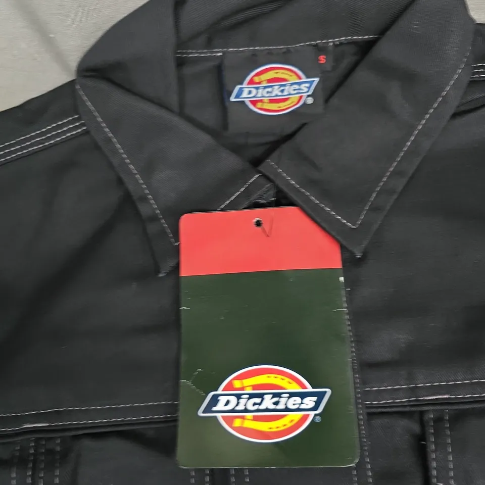 DICKIES TWO-TONE WORK JACKET – BLACK, UK SMALL