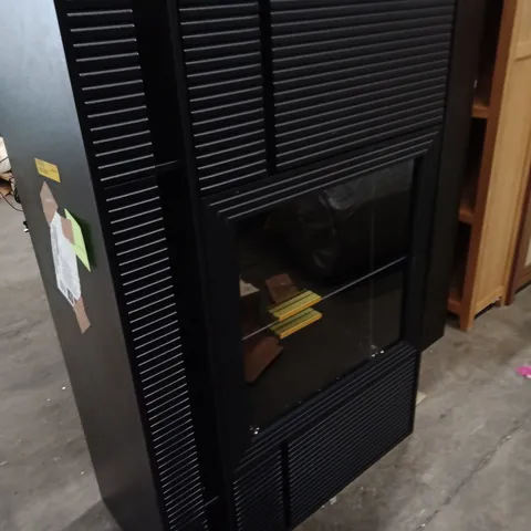 MODERN STYLE DINING SIDEBOARD WITH GLASS DOORS WITH USB TYPE C PORTS