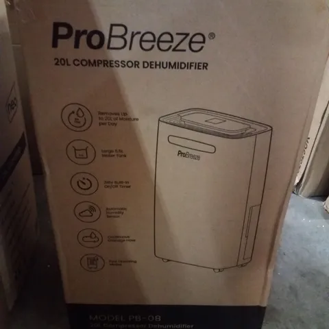 BOXED PROBREEZE 20L COMPRESSOR DEHUMIDIFIER 
