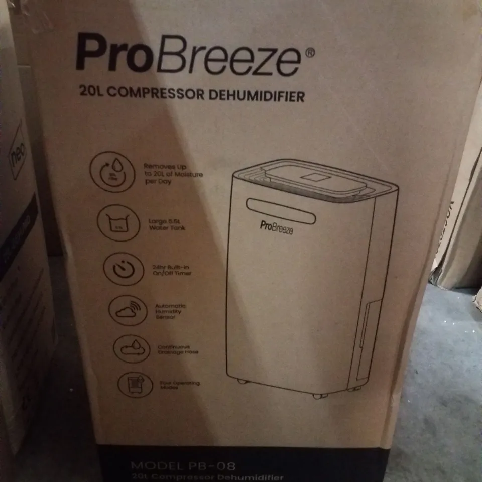 BOXED PROBREEZE 20L COMPRESSOR DEHUMIDIFIER