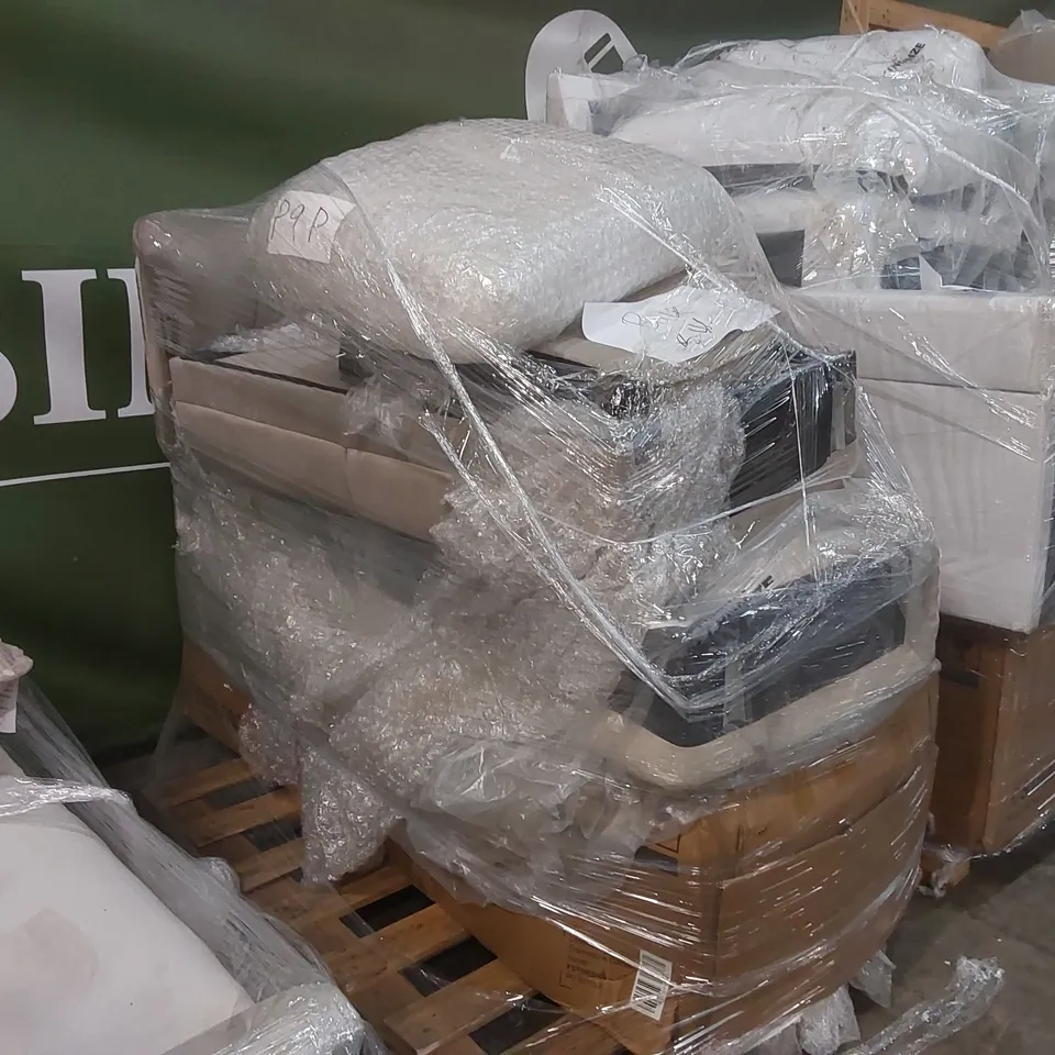 PALLET CONTAINING ASSORTED DESIGNER SOFA PARTS