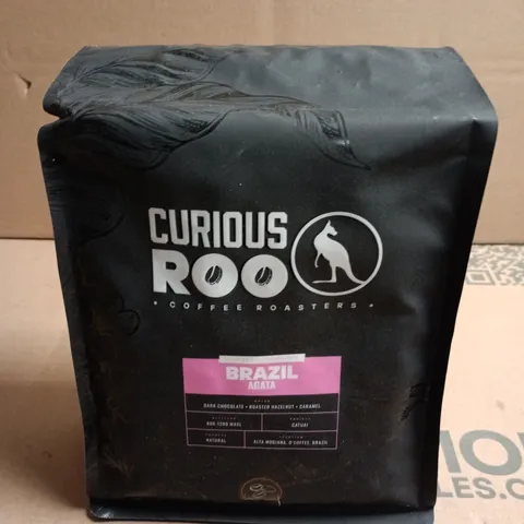CURIOUS ROO COFFEE ROASTERS BRAZIL AGATA WHOLE BEAN COFFEE BAG 1KG