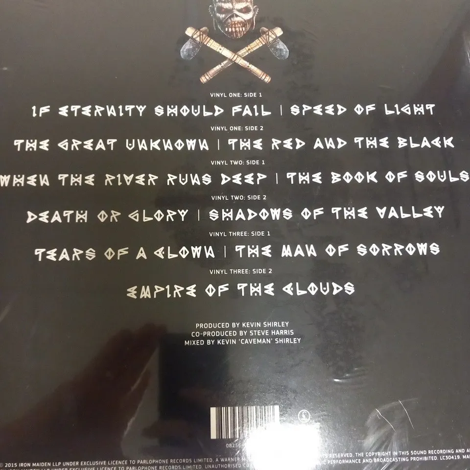 IRON MAIDEN THE BOOK OF SOULS LIMITED EDITION TRIPLE HEAVYWEIGHT VINYL