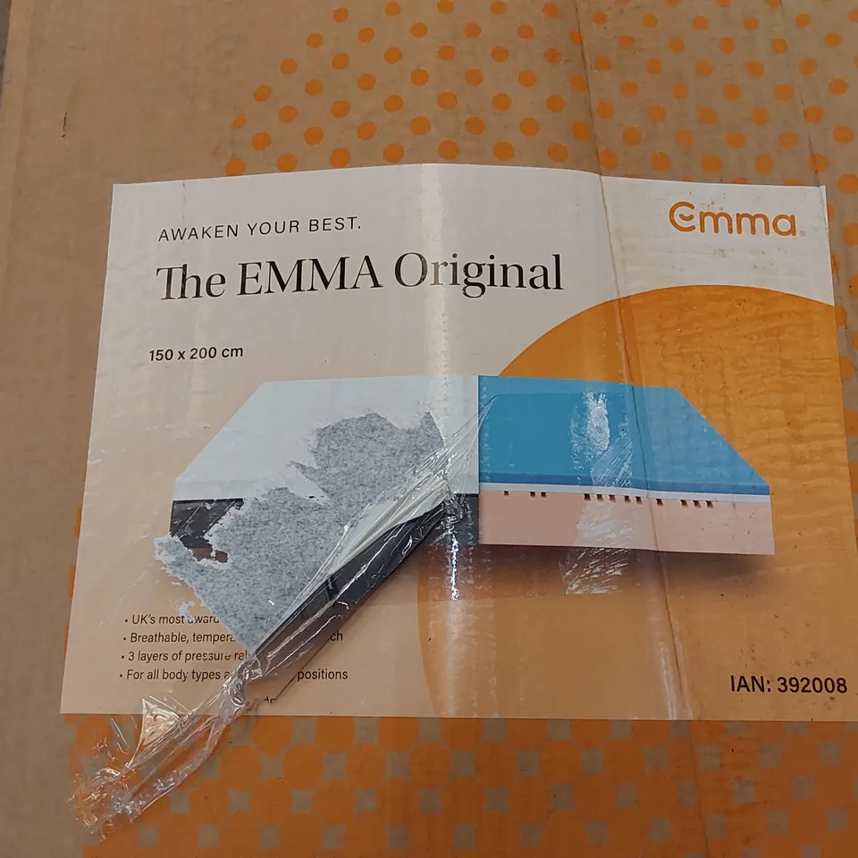 BOXED THE EMMA ORIGINAL KING SIZE MEMORY FOAM MATTRESS