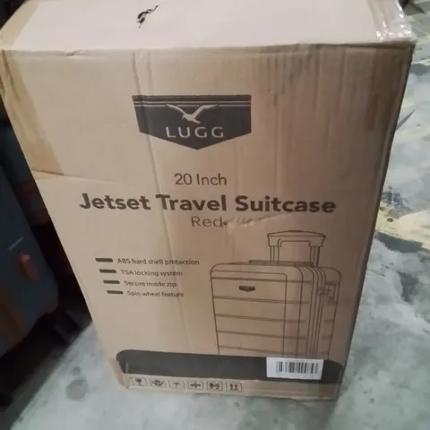 BOXED LUGG 20INCH JETSET TRAVEL SUITCASE RED