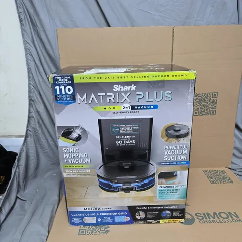 SHARK MATRIX PLUS MOP 2-IN-1 VACUUM – SELF-EMPTY ROBOT (BOXED)