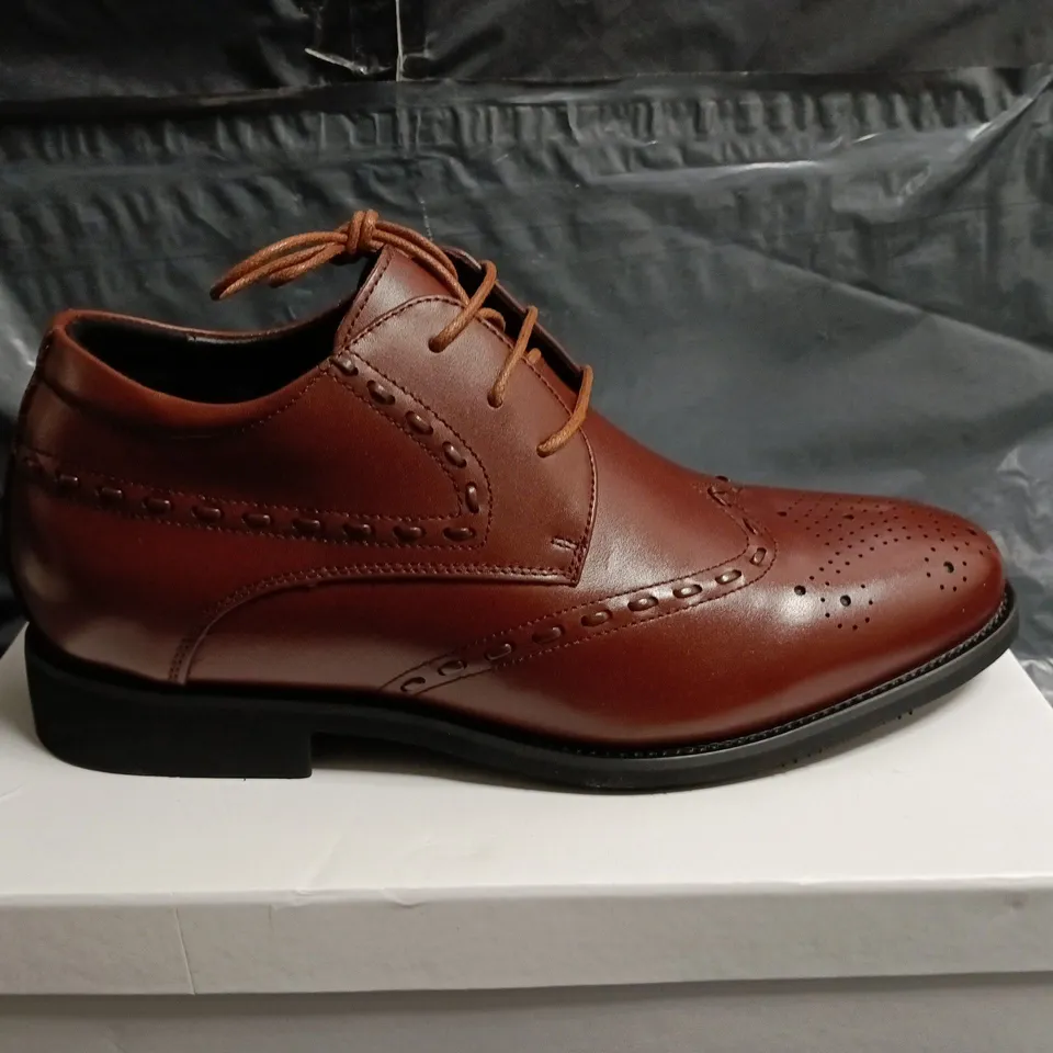 CONZURI MILANO BROWN MENS SHOES - UK 8