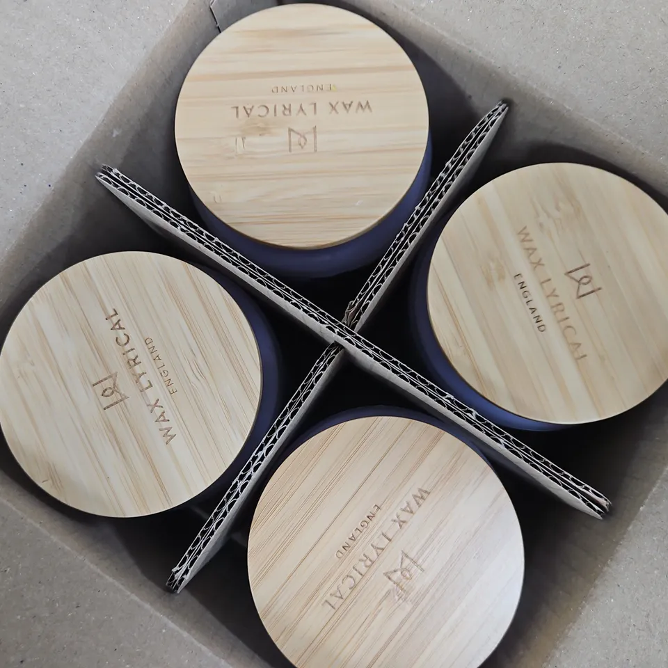 4 WAX LYRICAL WILD MEADOW FRAGRANCED CANDLES (4X335G) - COLLECTION ONLY