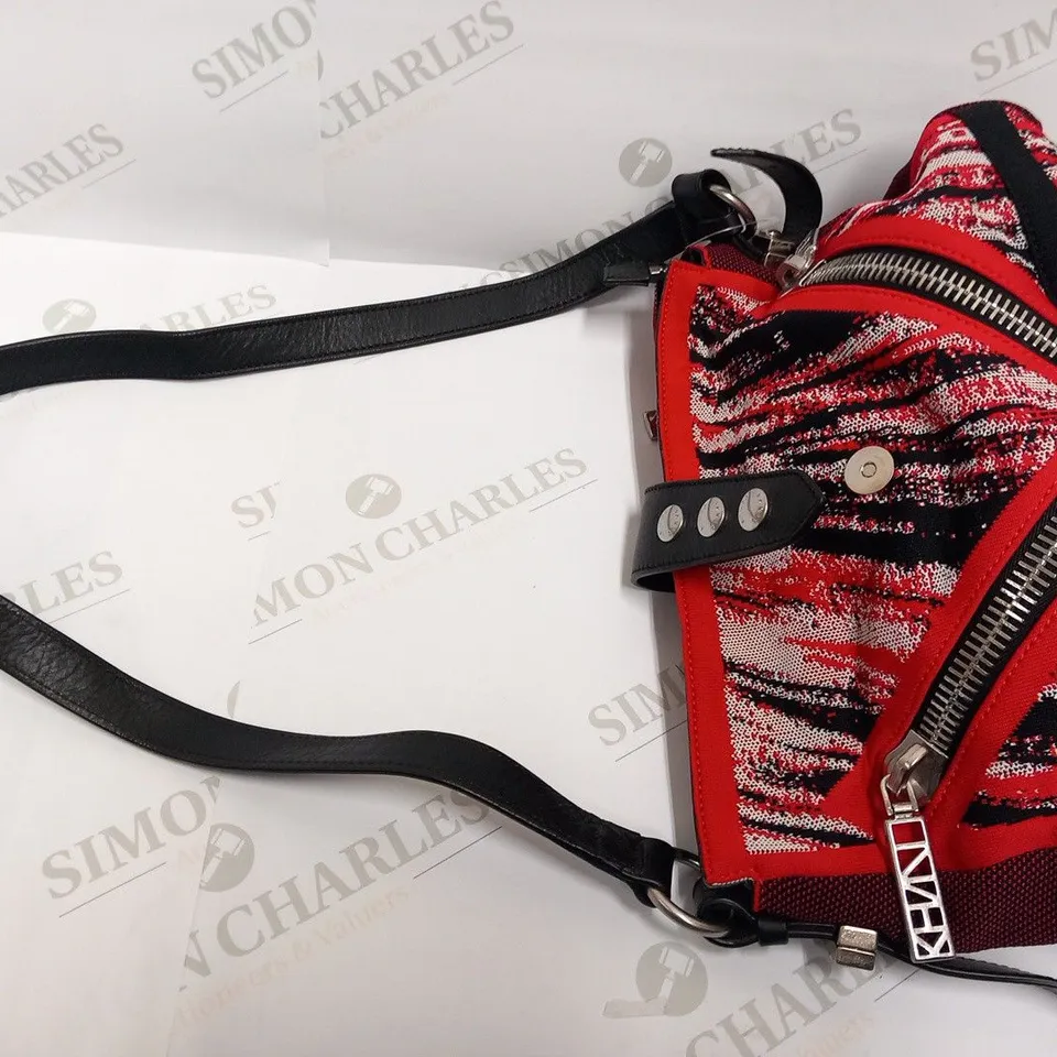 KENZO NULON AND CALFSKIN CLUTCH BAG