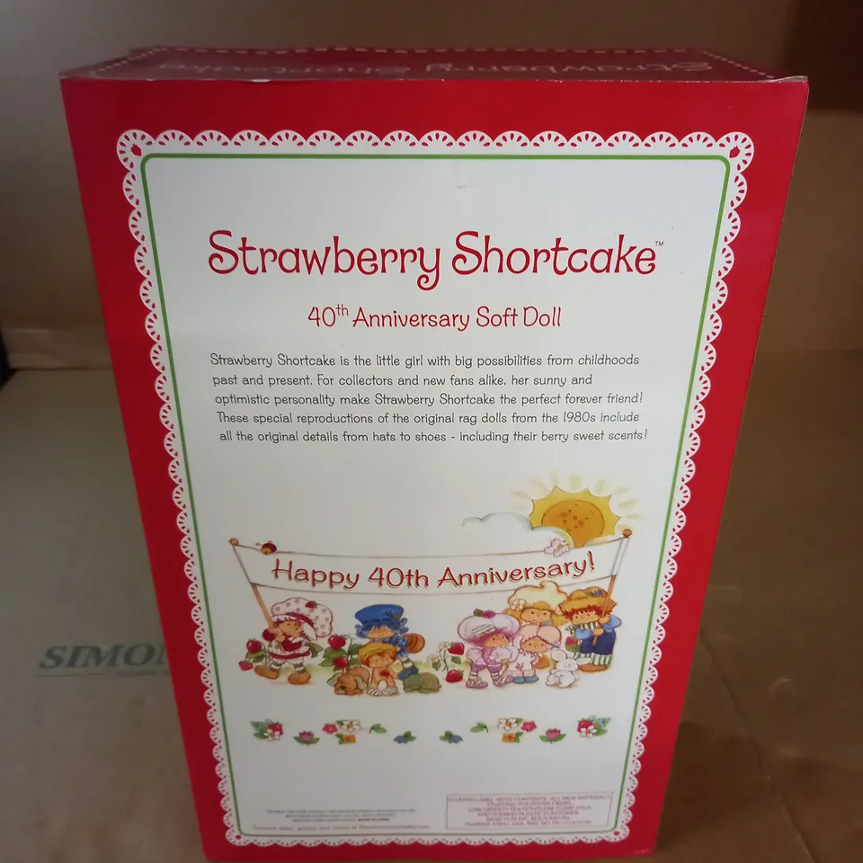 BOXED WIGWAM TOYS STRAWBERRY SHORTCAKE 40TH ANNIVERSARY SOFT DOLL