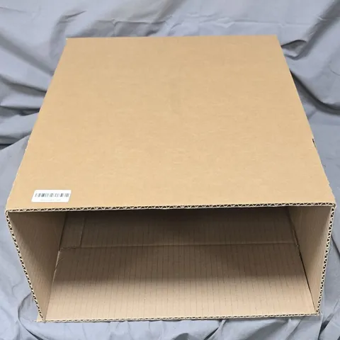 BOX OF APPOXIMATELY 30 RECTANGULAR BROWN CARDBOARD BOXES