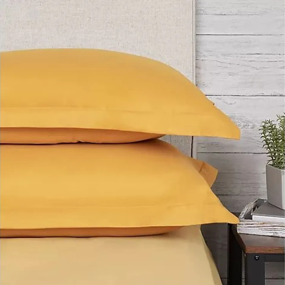 SUPERSOFT BY COZEE HOME BOTANICAL SOLID SET OF 2 OXFORD PILLOWASES