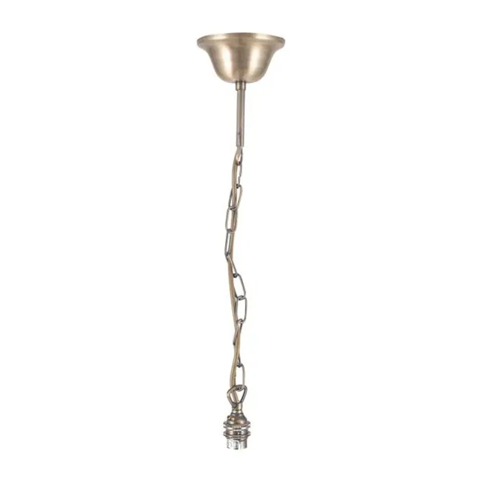 BOXED METAL CHAIN CEILING LIGHT