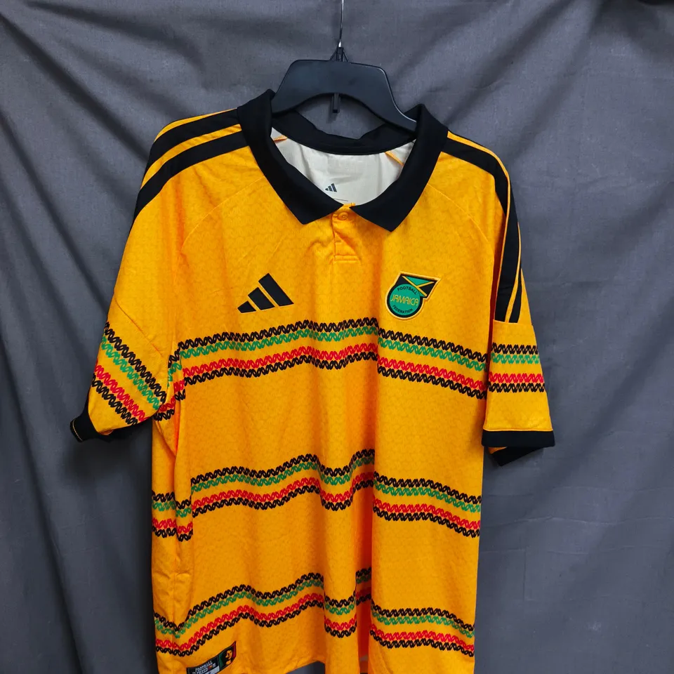 UK 3XL ADIDAS JAMAICA REGGAE BOYZ FOOTBALL JERSEY – BOB MARLEY LICENSED, CLIMACOOL