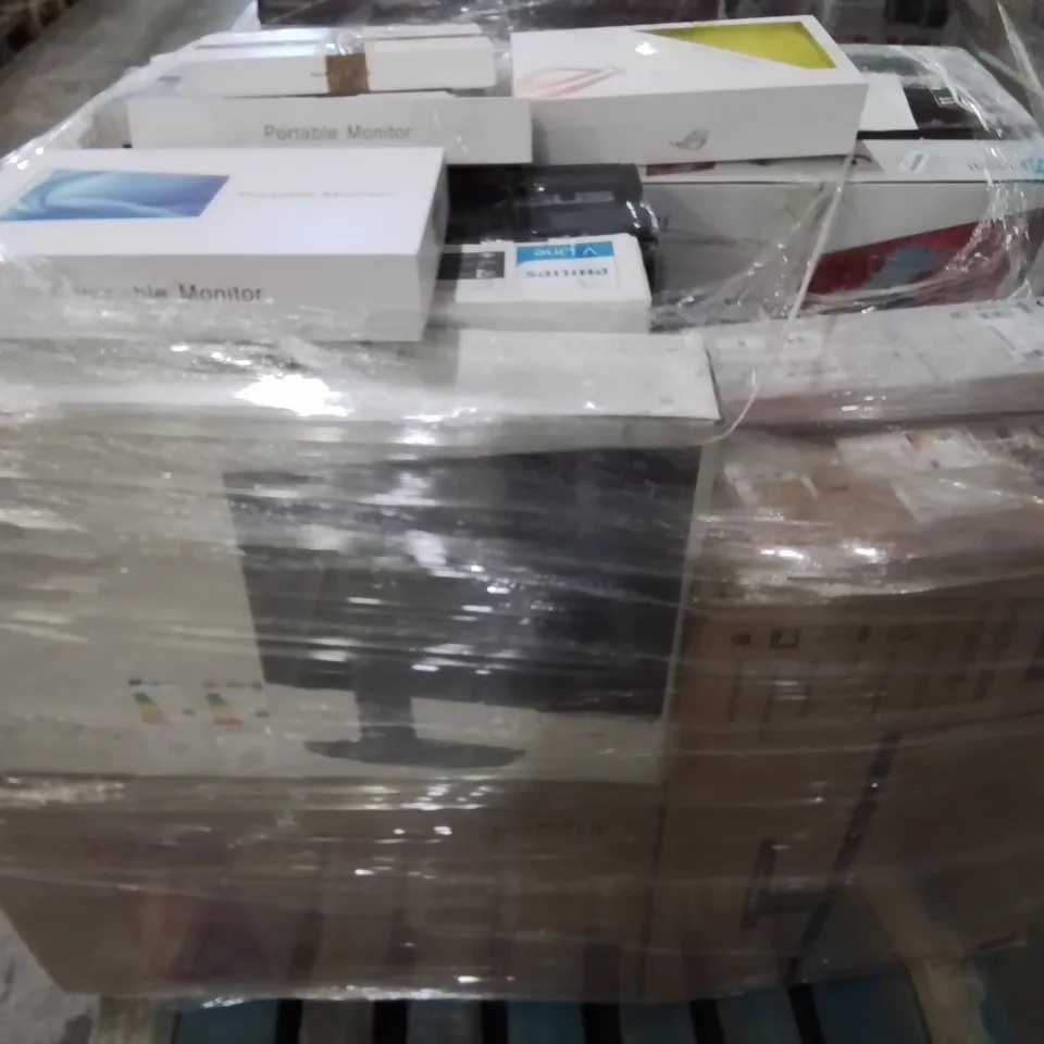 PALLET OF APPROXIMATELY 23 UNPROCESSED RAW RETURN MONITORS TO INCLUDE;